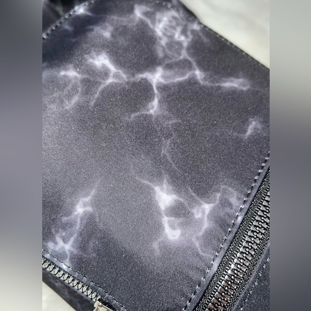 Black Marbled Mini Backpack - Picture 4 of 6